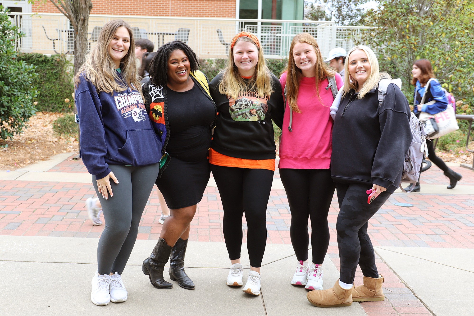students on the concourse